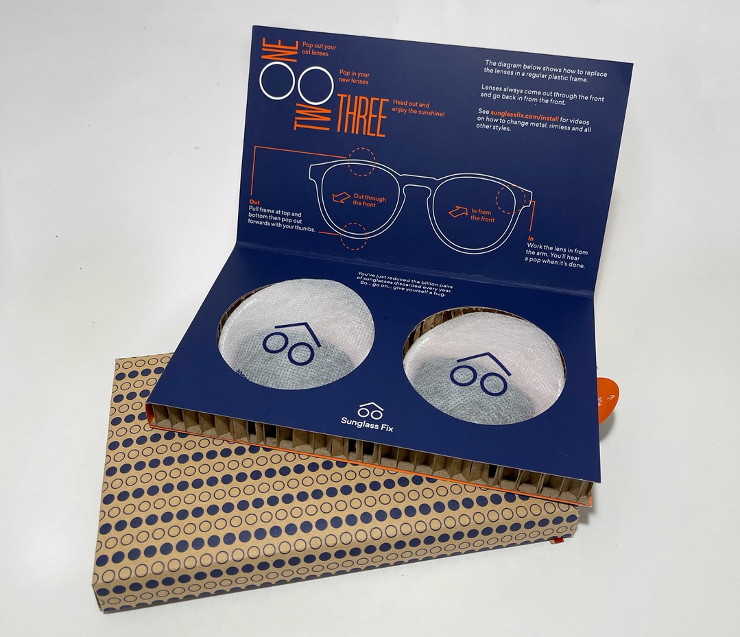 Eco-friendly packaging from Sunglass Fix