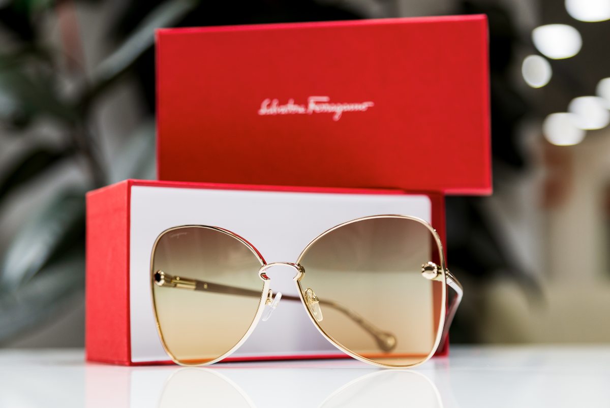 Salvatore Designer Sunglasses on the table