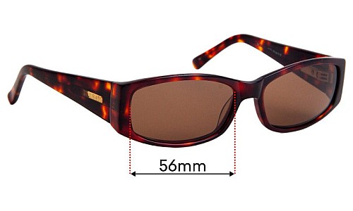 Sunglass Fix Replacement Lenses for Bill Bass Clair - 56mm Wide 