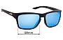 Sunglass Fix Ersatzgläser für Oakley Sylas OO9448F (Asian Fit) - 58mm Wide 