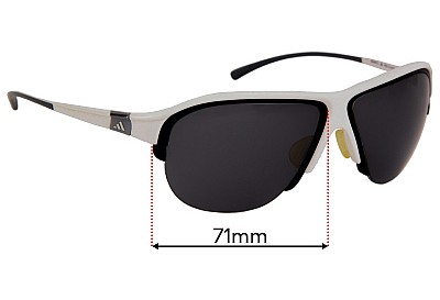 Adidas A535 L Insert for A178 L Replacement Lenses 71mm wide 