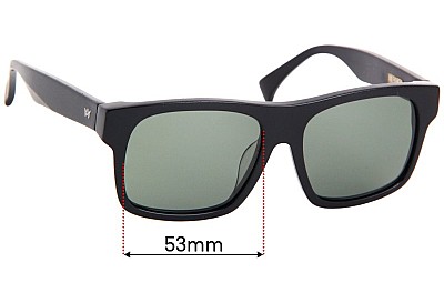 AM Eyewear Leaver Lentes de Repuesto 53mm wide 