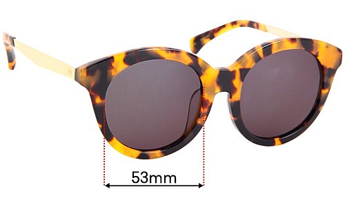 AM Eyewear Mel Lentes de Repuesto 53mm wide 