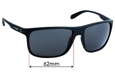 Arnette Bushing AN4244 Replacement Lenses 62mm wide 