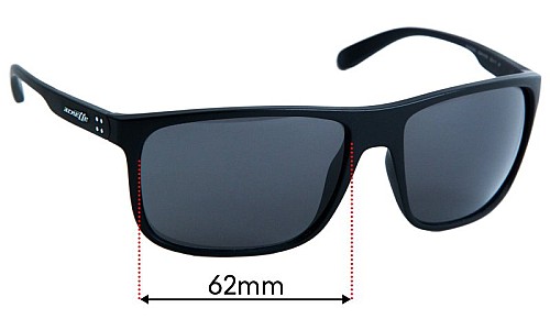 Arnette Bushwick AN4256 Replacement Lenses 62mm wide 