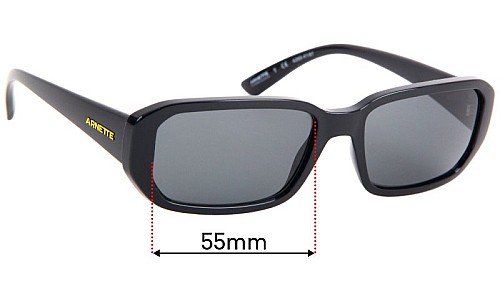 Sunglass Fix Replacement Lenses for Arnette Post Malone AN4265 - 54mm Wide 