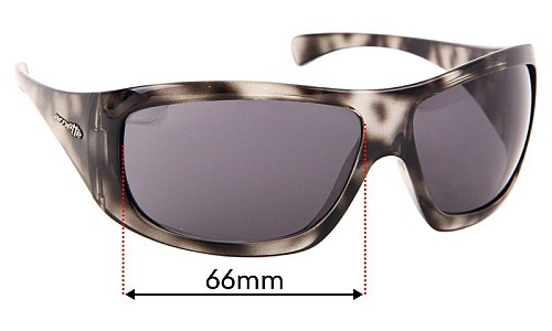 Sunglass Fix Lentes de Repuesto para Arnette Wrath AN4084 - 66mm Wide 