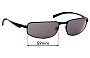 Sunglass Fix Lentes de Repuesto para Bolle Everglades - 59mm Wide 