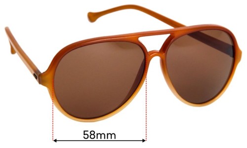 Bolle IREX Lentes de Repuesto 58mm wide 