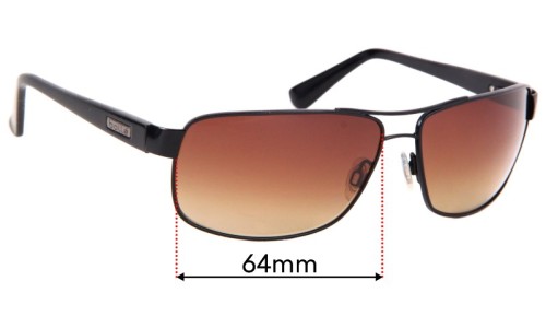 Sunglass Fix Ersatzgläser für Bolle Lexington - 64mm Wide Bolle Lexington Ersatzlinsen 64mm wide