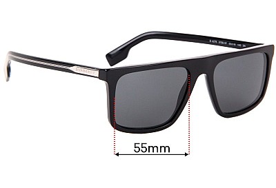 Burberry B 4276 Replacement Lenses 55mm wide 