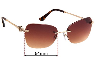 Bvlgari 2216-B Lentes de Repuesto 54mm wide 