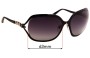 Sunglass Fix Lentes de Repuesto para Bvlgari 6037-B - 63mm Wide 