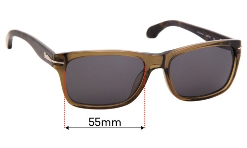 Sunglass Fix Lentilles de Remplacement pour Calvin Klein CK5718 - 55mm Wide 