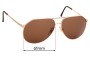 Sunglass Fix Replacement Lenses for Carrera 5402 - 61mm Wide 