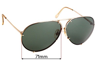 Carrera 5621 Replacement Lenses 71mm wide 