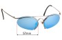 Sunglass Fix Lentes de Repuesto para Carrera 5691 - 57mm Wide 