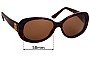 Sunglass Fix Replacement Lenses for Cartier 5087458 - 58mm Wide 