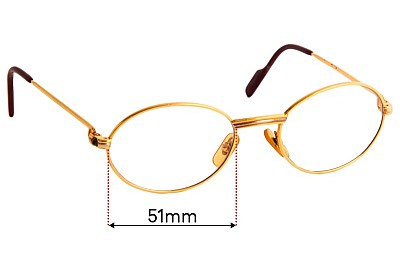 Cartier Unknown Replacement Lenses 51mm wide 