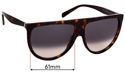Celine CL 41435/S Replacement Lenses 61mm wide 