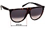 Sunglass Fix Replacement Lenses for Celine CL 41435/S - 61mm Wide 