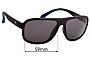 Sunglass Fix Replacement Lenses for Champion CU6054  - 59mm Wide 