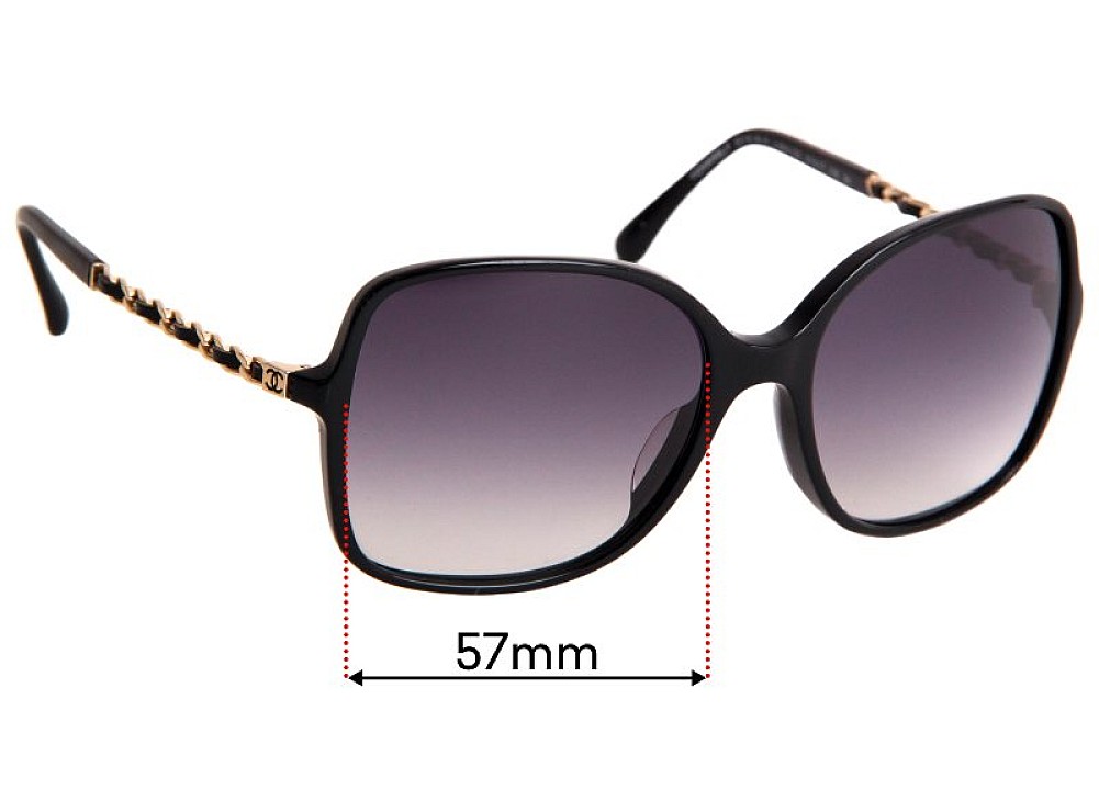 Sunglass Fix Ersatzgläser für Chanel 5210-Q-A - 57mm Wide Sunglass Fix Ersatzgläser für Chanel 5210-Q-A - 57mm Wide