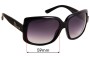 Sunglass Fix Replacement Lenses for Christian Dior 60'S 1 - 59mm Wide 