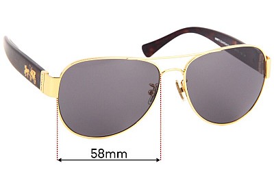 Coach HC7059 Lentilles de Remplacement 58mm wide 