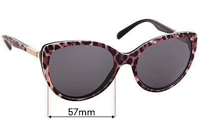 Dolce & Gabbana DG4175  Lentilles de Remplacement 57mm wide 