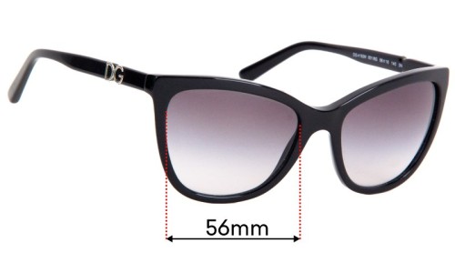 Sunglass Fix Lentilles de Remplacement pour Dolce & Gabbana DG4193M - 56mm Wide 
