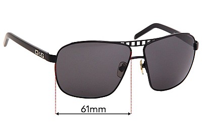 Dolce & Gabbana DG6040 Lentilles de Remplacement 61mm wide 