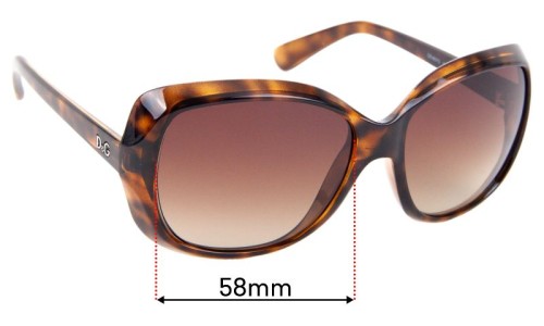 Sunglass Fix Replacement Lenses for Dolce & Gabbana DD8075 - 58mm Wide 