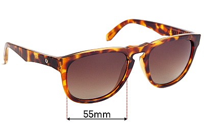 Electric Leadfoot Replacement Lenses 55mm wide 