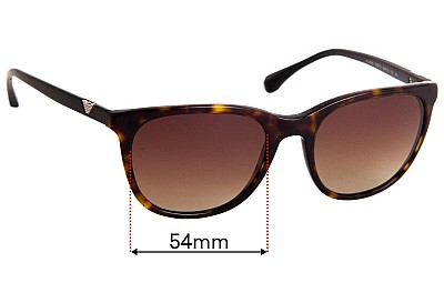 Emporio Armani EA4086 Replacement Lenses 54mm wide 