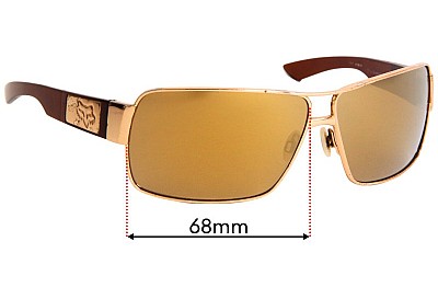 Fox Racing The Meeting Replacement Lenses 68mm wide 