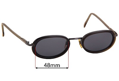 Giorgio Armani 672 Replacement Lenses 48mm wide 