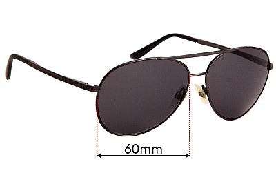 Giorgio Armani AR 6030  Replacement Lenses 60mm wide 