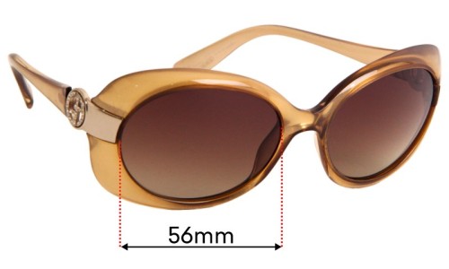 Sunglass Fix Replacement Lenses for Giorgio Armani GA 559/s  - 56mm Wide 