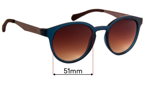 Sunglass Fix Replacement Lenses for Hugo Boss 0869/S - 51mm Wide 