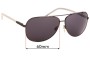 Sunglass Fix Replacement Lenses for Just Cavalli JC155S - 60mm Wide 