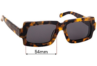 Karen Walker Dandy Ersatzlinsen 54mm wide 