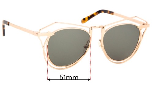 Karen Walker Marguerite Replacement Lenses 51mm wide 