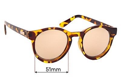 Le Specs Hey Macarena Replacement Lenses 51mm wide 