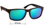 Sunglass Fix Lentes de Repuesto para Liive The Lewy - 57mm Wide 