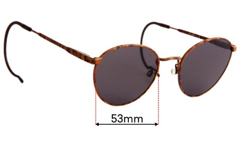 Sunglass Fix Lentilles de Remplacement pour Luxottica 9164 RS  - 53mm Wide 