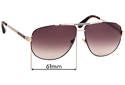 Marc by Marc Jacobs MMJ 131/S Replacement Lenses 61mm wide 