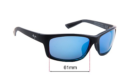 Arnette Alter Ego AN4125 Replacement Lenses 65mm Arnette Alter Ego AN4125 Replacement Sunglass Lenses - 65mm wide