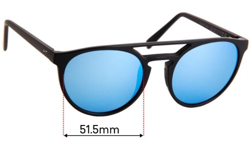 Sunglass Fix Lentilles de Remplacement pour Maui Jim MJ781 AH Dang!  - 51mm Wide 
