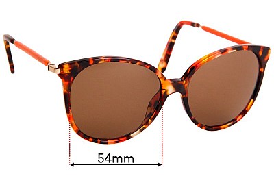 Max and CO Sun Rx 04 Replacement Lenses 54mm wide 